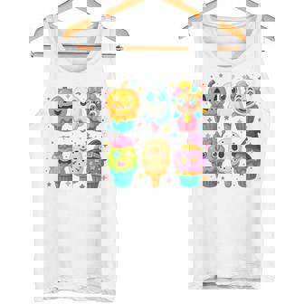 Horror Ice Cream Pops Summerween Halloween Candy Kids Tank Top | Mazezy