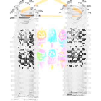 Horror Ice Cream Pops Summerween Halloween Glow Youth Tank Top | Mazezy