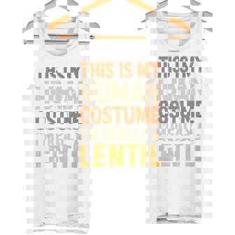 This Is My Human Costume I'm Really A Lentil Halloween Premium Tank Top | Mazezy