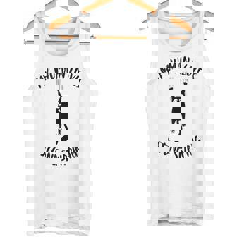 My Human Loves Stone Skipping Cat Parent Hobby Lover Tank Top Tank Top | Mazezy