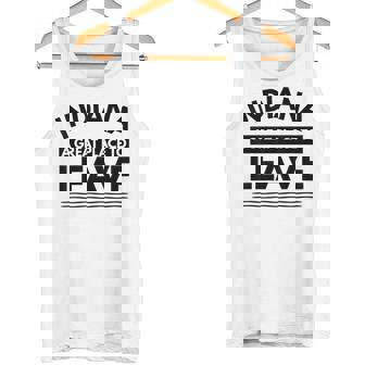 Indiana A Great Place To Leave Sarcastic Indiana Retro Tank Top | Mazezy