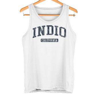 Indio CA J05 Vintage Athletic Blue Tank Top Tank Top | Mazezy