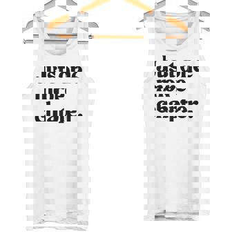 Just One More Chapter Reading Book Worm Reader Tank Top | Mazezy