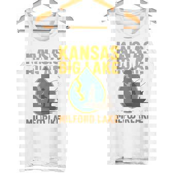 Kansas Big Lake Shirt Milford Lake Fishing Boat Graphic Tank Top Tank Top | Mazezy