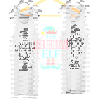 Laser Technician Elf Christmas Holiday Medical Staff Tank Top | Mazezy