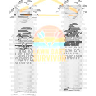 Lawn Dart Survivor Outdoor Games Yard Dart Player Lawn Darts Tank Top | Mazezy
