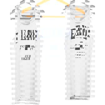Lebanon OR JN1 Vintage Athletic Blue Tank Top Tank Top | Mazezy