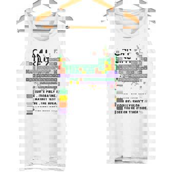Can I Lick It Science Joke Periodic Elements Nerdy Chemistry Tank Top | Mazezy