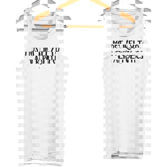 Most Likely To Talk Politics Tank Top | Mazezy