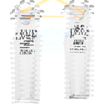 Lincoln Nebraska NE Vintage Established Sports Tank Top | Mazezy