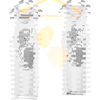 Line Art Burmese Cat Minimalist Tank Top Tank Top - Monsterry