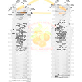 Louisiana Satsumas Retro Fruit Label State Fruit Distressed Tank Top Tank Top | Mazezy