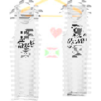 I Love Burundi Heart Flag Burundi Tank Top | Mazezy