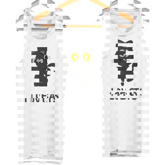 I Love Cats シャツ キュート 黒猫好き キッズ 子猫 タンクトップ - Kawaiitshirt