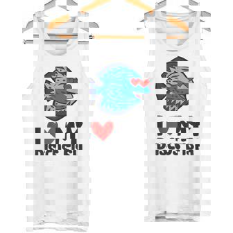 I Love My Discus Fish Tank Top | Mazezy