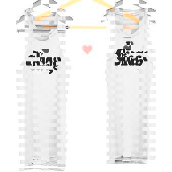 I Love Heart Chicago Illinois CHI-Town Tank Top | Mazezy