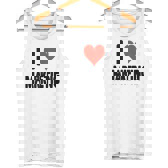 I Love Marketing Heart Ads Ad Agency Advertising Tank Top Tank Top | Mazezy