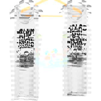 Mallard Ducks Birdwatching Waterfowl Art Nature Scene Tank Top | Mazezy