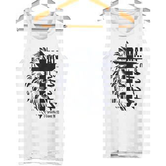 Man Of Faith Corinthians Quote Christian Religious Quote Art Tank Top Tank Top | Mazezy