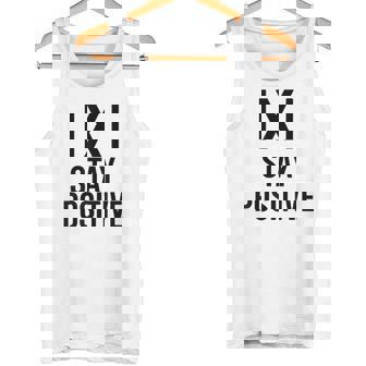 Math Joke Positive Humor Saying Stay Positive Absolute Tank Top | Mazezy