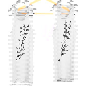 Minimalist Lavender Botanical Art Simple Floral Nature Tank Top | Mazezy