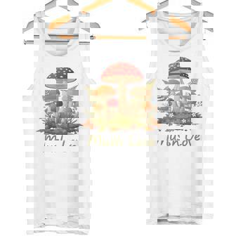 Mush Love Cute Mushroom Hippie Forest Nature Fungi Lovers Tank Top | Mazezy