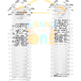 Nanny Of The Sweet One Cookies And Milk Birthday Party Tank Top | Mazezy