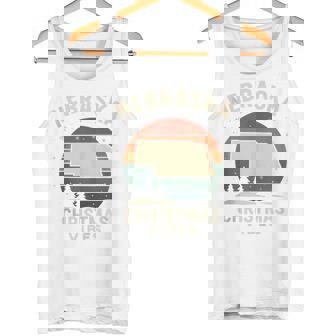 Nebraska Vibes Shirt Retro Circle NE State Xmas Scene Tank Top Tank Top | Mazezy