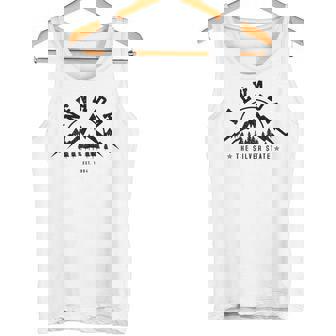 Nevada Est 1864 Vintage Mountains Nature Outdoor Tank Top | Mazezy