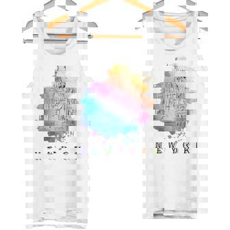 Nyc ニューヨークシティスカイライン 自由の女神 タンクトップ - Kawaiitshirt