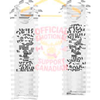 Official Emotional Support Canadian Hockey Player Coach Tank Top | Mazezy