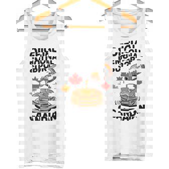 Official Emotional Support Canadian Maple Syrup Pancakes Tank Top | Mazezy