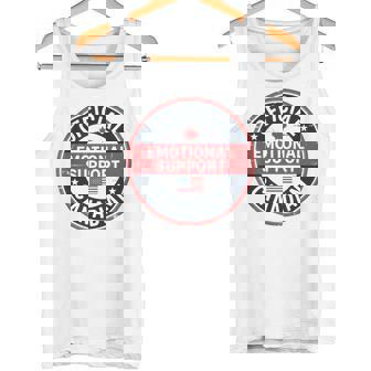 Official Emotional Support Canadian US Flag Maple Leaf Tank Top | Mazezy