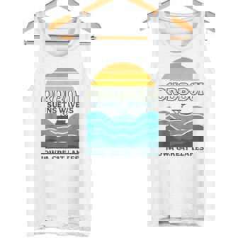 Okoboji Sunset Waves Shirt Vintage Iowa Great Boat Tank Top | Mazezy