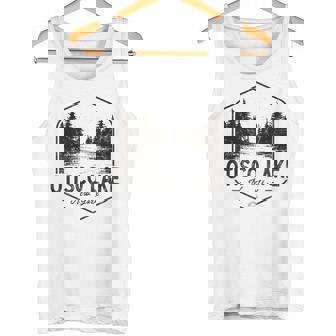 Otisco Lake New York Outdoors Vintage Tank Top | Mazezy
