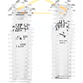 Panama City FL JN1 Vintage Athletic Blue Tank Top Tank Top | Mazezy