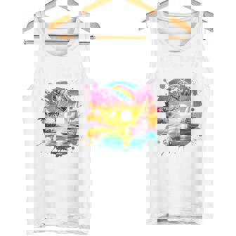 Parasailing Parachute Wind Surfing Couple Honeymoon Premium Tank Top | Mazezy