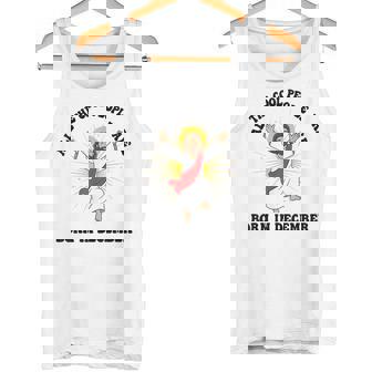 People Are Born In December Christian Christmas Birthday Tank Top | Mazezy