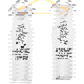 Plumber I'm Just Here To Lay Pipe Plumbing Tank Top | Mazezy