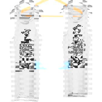 Proud Seaman Captain Husband Papa Daddy Anchor Print Graphic Tank Top Tank Top | Mazezy