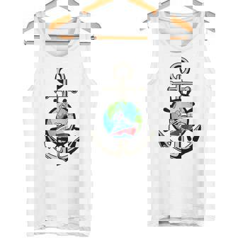 Proud Ship Seaman Captain Husband Daddy Anchor Print Graphic Tank Top Tank Top | Mazezy