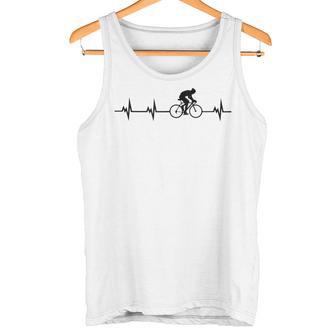 Pulse Of The Ride Bike Heartbeat Tank Top Tank Top | Mazezy