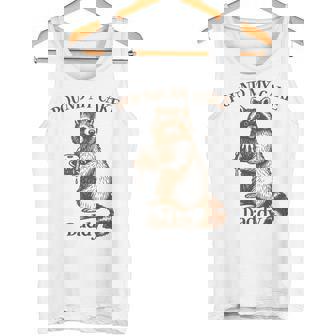 Raccoon Meme Inappropriate Pound My Cake Daddy Adult Humor Tank Top | Mazezy