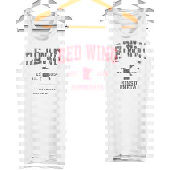 Red Wing ミネソタ Mn ビンテージ スポーツデザイン レッドプリント タンクトップ - Kawaiitshirt