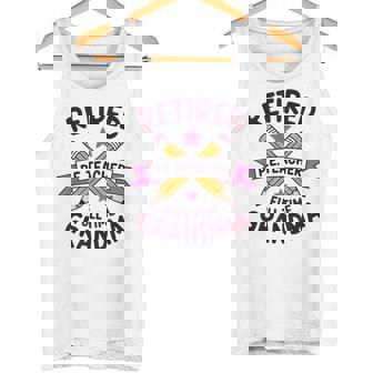 Retired PE Teacher And School PE Teacher Grandma Tank Top | Mazezy