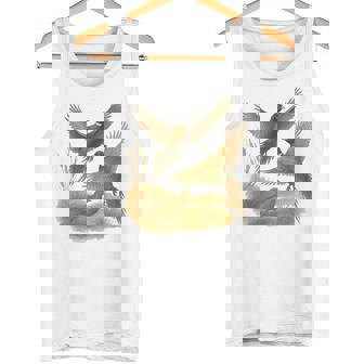 Retro Pheasant 90s Nature Vintage Wildlife Bird Tank Top | Mazezy