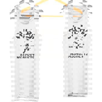 Retro Salem Massachusetts MA Vintage Halloween Witch Costome Tank Top Tank Top | Mazezy