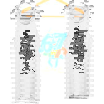 Retro Six Seven Sessantasette 67 Meme Italian Brainrot Tank Top | Mazezy
