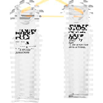 Runner Dad Definition Marathon Runner Running Festa Del Papà Canotta - Novitaregali