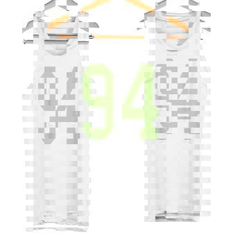 Sage Green And Number 94 Jersey Player Uniform 94 Tank Top | Mazezy